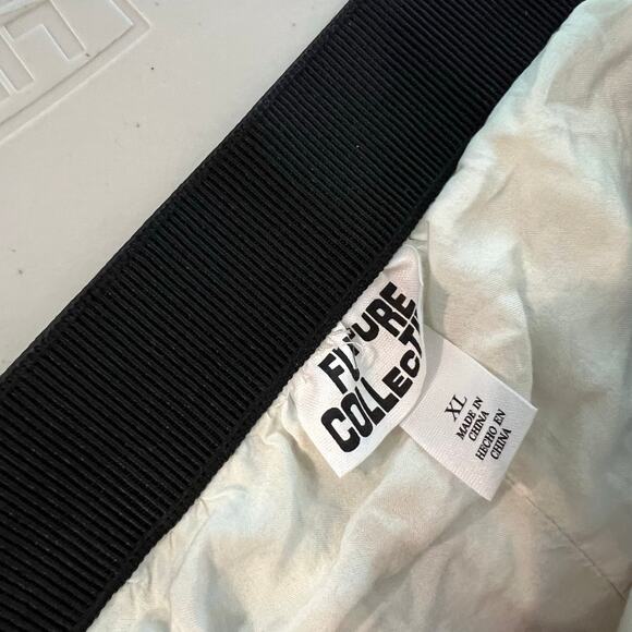 Future Collective Green Vertical Striped Retro A Line Elastic Waist Size XL - Picture 6 of 10